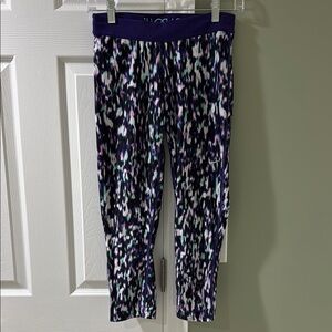 Nike Purple Patterned Crop Leggings